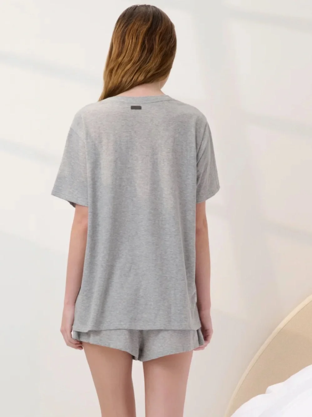 Lunya Organic Pima Tee Short Set, M